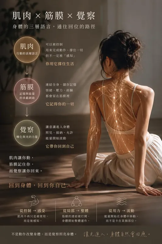 肌肉與筋膜的覺察：通往回位的路徑