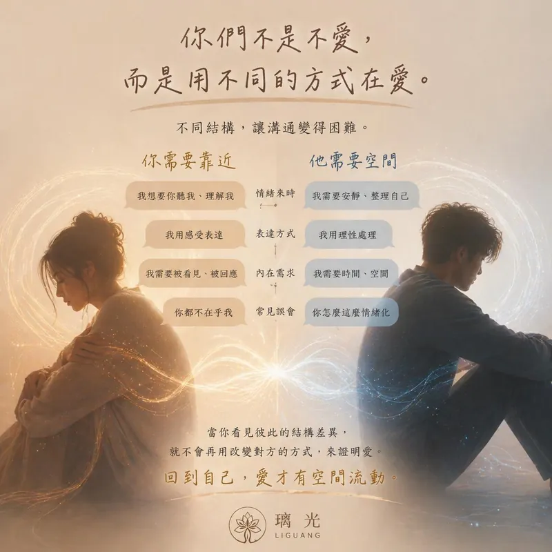 伴侶溝通與身體結構差異