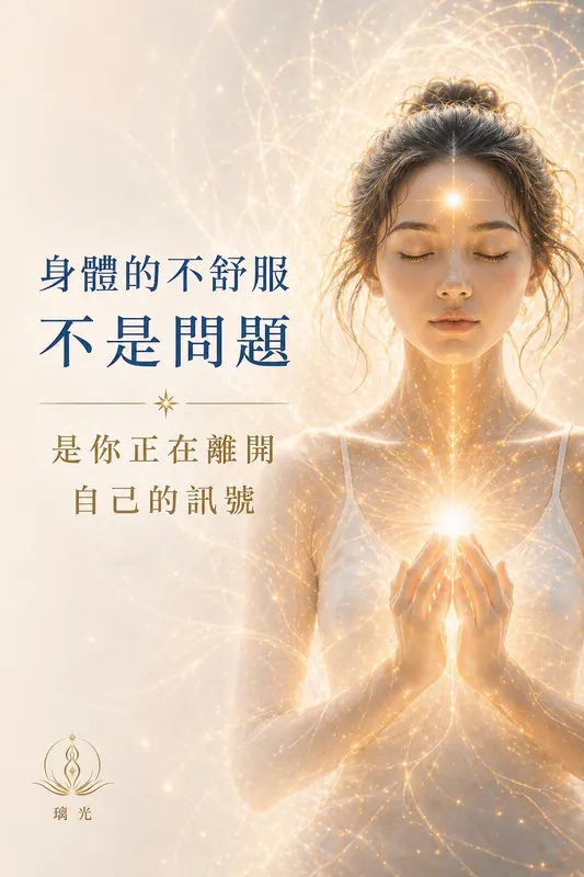 身體的不舒服不是問題，是你正在離開自己的訊號