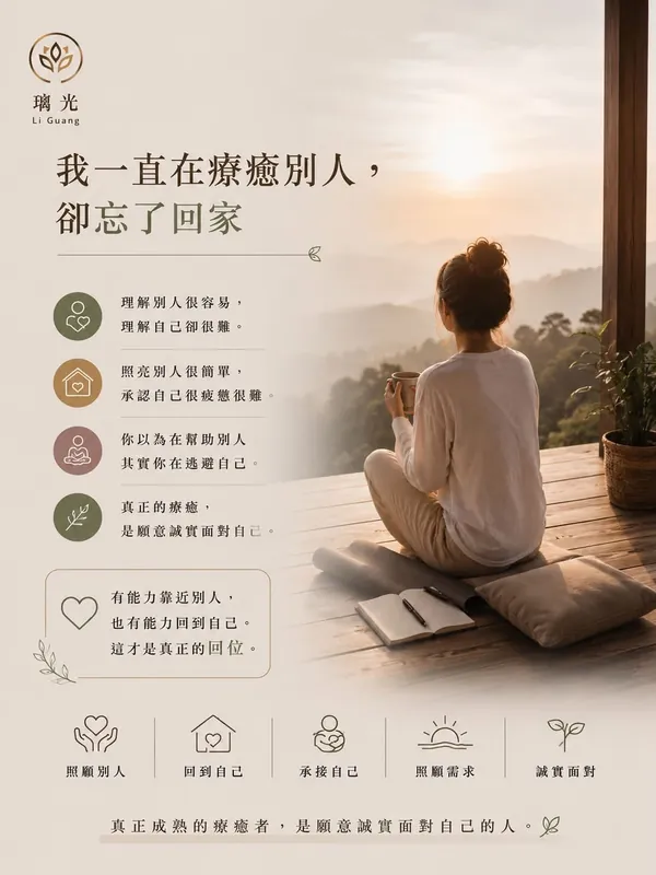 我一直在療癒別人卻忘了回家